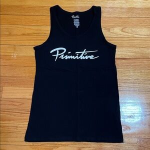 Primitive Skate Men's Tank Top Nuevo Script Logo Sleeveless Tee T-Shirt Small